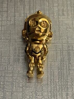 Pandora Star Wars C-3PO Articulating Gold Plated Charm ALE MET LFL Retired